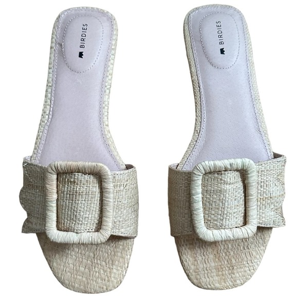 Birdies Shoes - SOLD:Birdies Women's The Kiwi Raffia Sandal - Tan, 8US